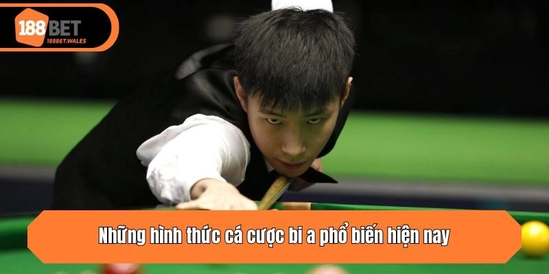 Những hình thức cá cược bi a phổ biến hiện nay